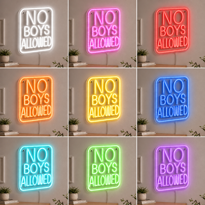 Room Decor Wall Art Square LED Neon Sign color grid