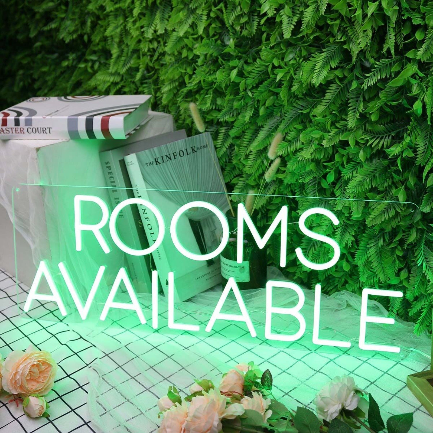 Rooms Available Green Led Neon Sign - Shineneon