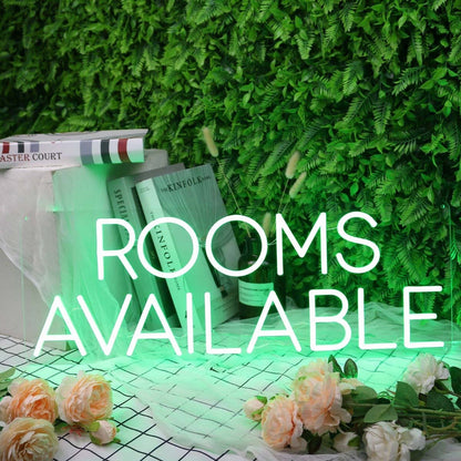 Rooms Available Green Led Neon Sign - Shineneon