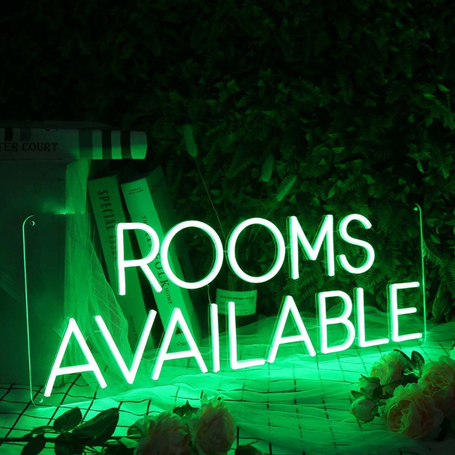 Rooms Available Green Led Neon Sign - Shineneon