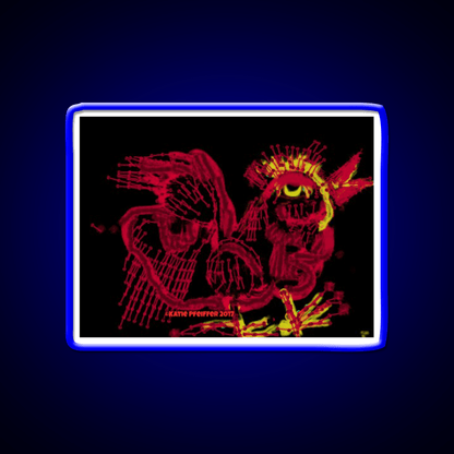Rooster Drawing Asian Cultural Led Neon Sign Rgb Color - Shineneon