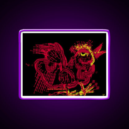 Rooster Drawing Asian Cultural Led Neon Sign Rgb Color - Shineneon