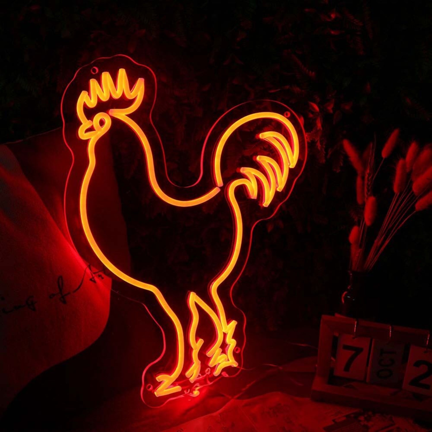 Rooster Led Neon Sign For Farm And Rustic Decor | Shineneon