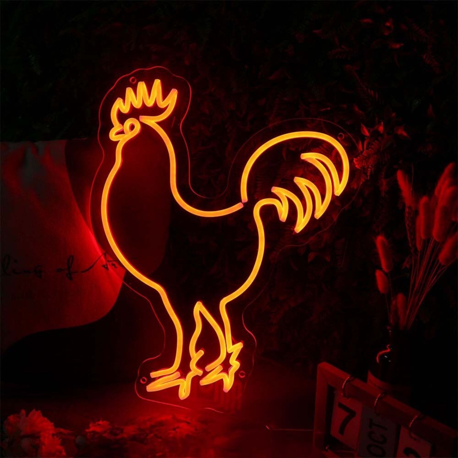 Rooster Led Neon Sign For Farm And Rustic Decor - Shineneon