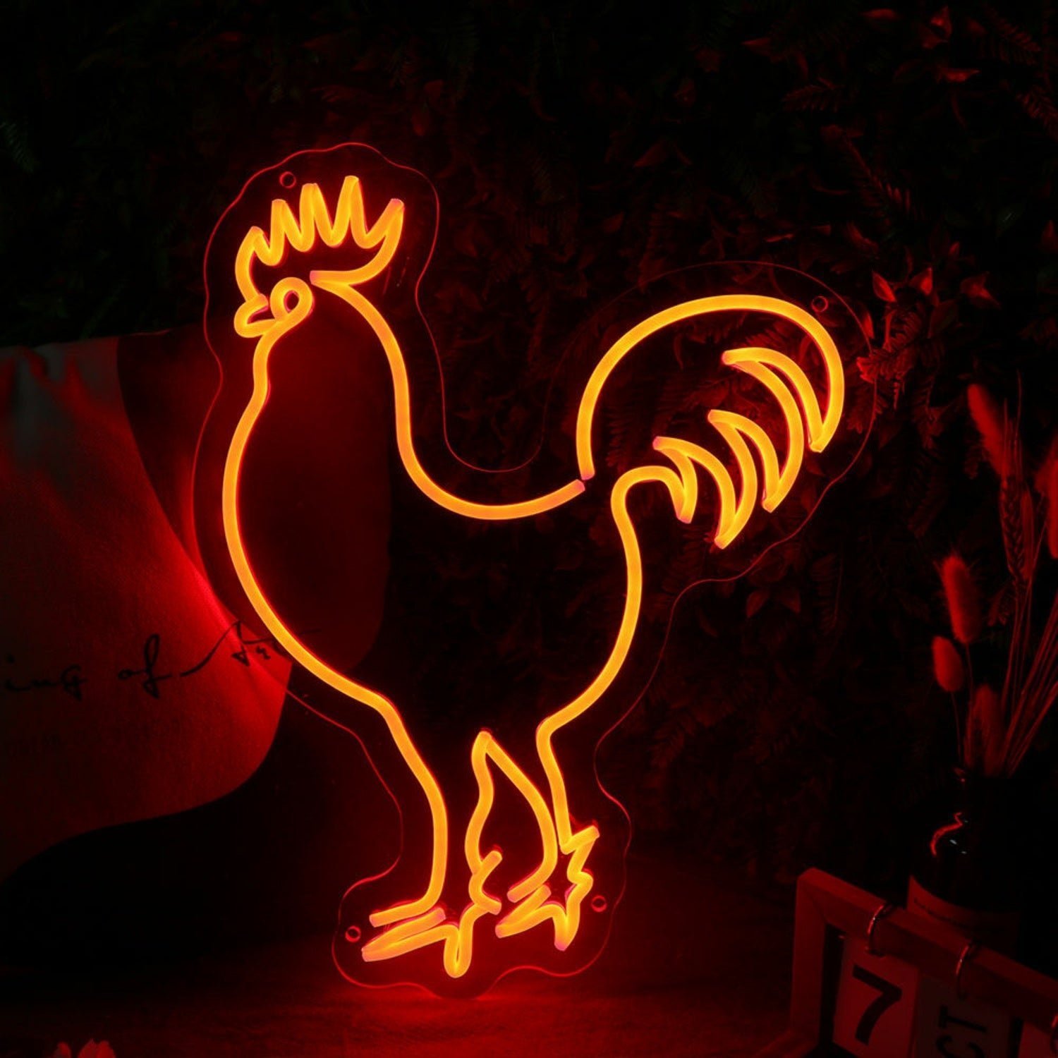 Rooster Led Neon Sign For Farm And Rustic Decor - Shineneon