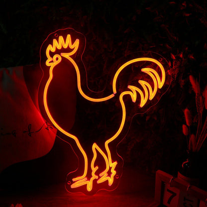Rooster Led Neon Sign For Farm And Rustic Decor - Shineneon