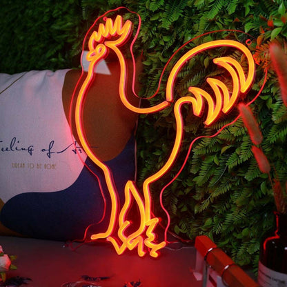 Rooster Led Neon Sign For Farm And Rustic Decor - Shineneon