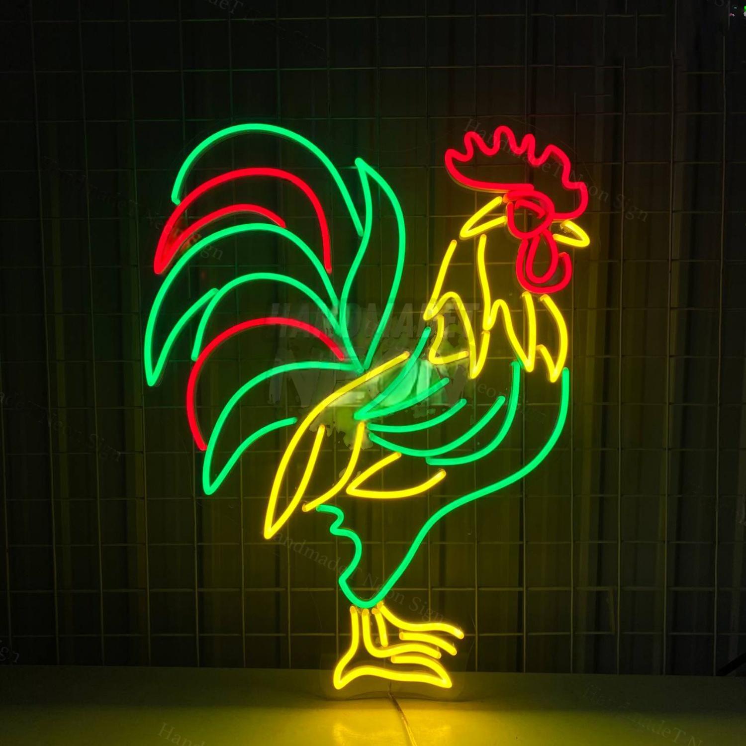 Rooster Led Sign Farm Room Wall Art Decor | Shineneon