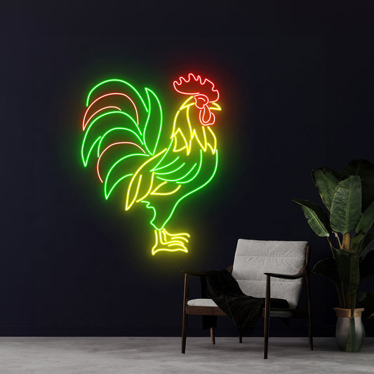 Rooster Neon Light