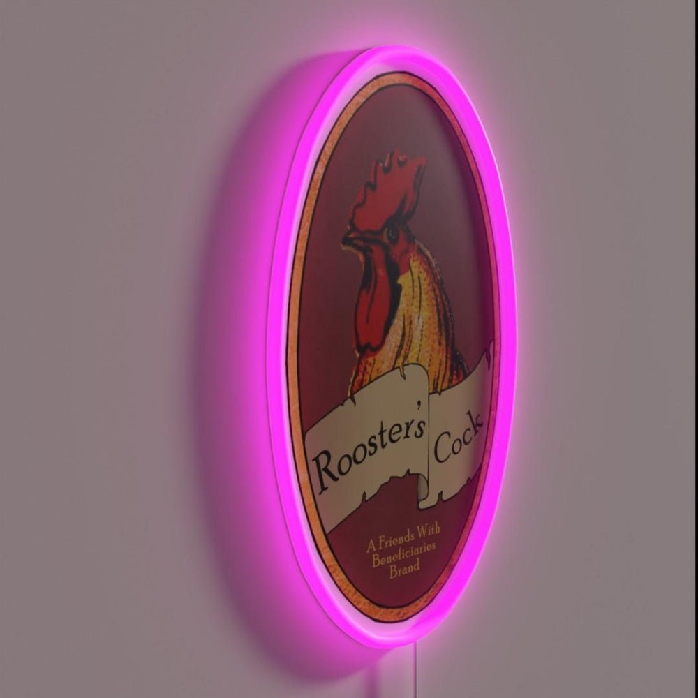 Roosters Cock Brewery Rgb Led Neon Sign - Shineneon