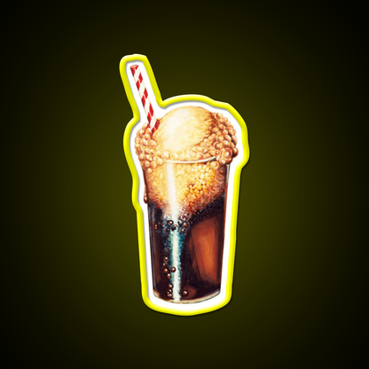 Root Beer Float Pattern Beer Bar Decor Led Neon Sign Rgb Color - LED neon sign view 7
