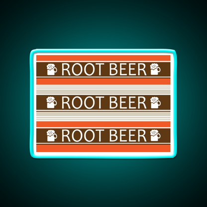 Root Beer Retro Beer Bar Decor Led Neon Sign Rgb Color - Size and dimension reference