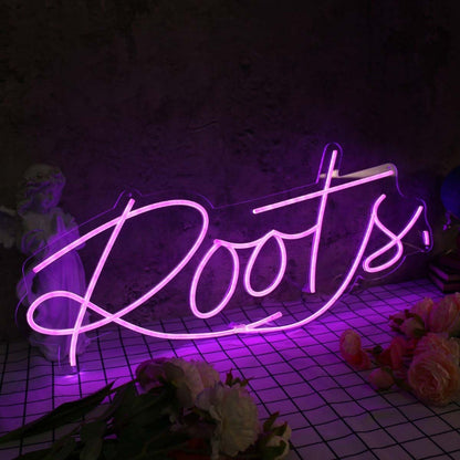 Roots Purple Led Neon Sign - Shineneon