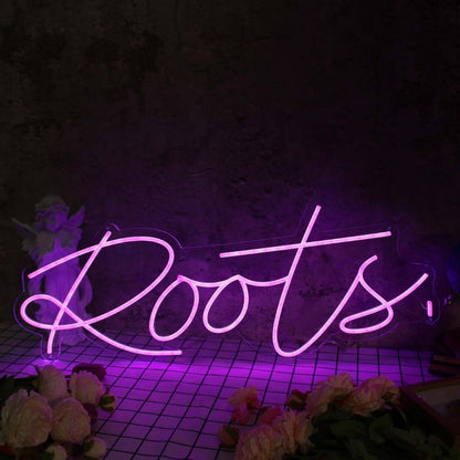 Roots Purple Led Neon Sign - Shineneon