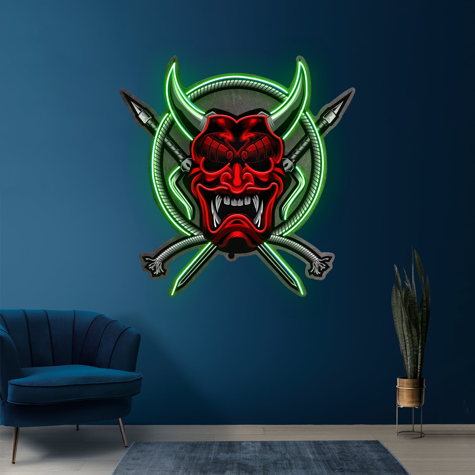 Rope And Samurai Weapons Led Neon Sign Light Custom Led Signs - Shineneon