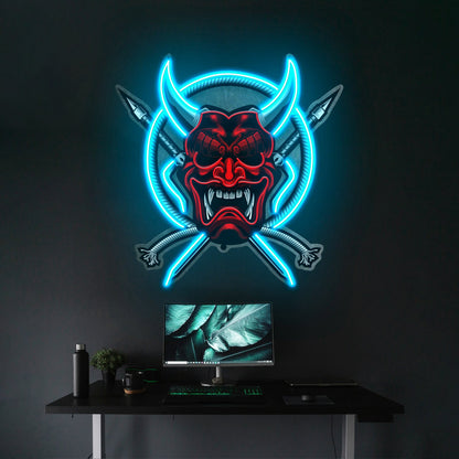 Rope And Samurai Weapons Led Neon Sign Light Custom Led Signs - Shineneon