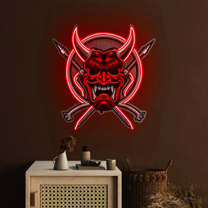 Rope And Samurai Weapons Led Neon Sign Light Custom Led Signs - Shineneon