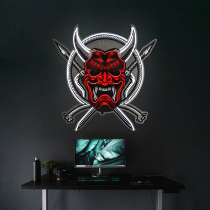 Rope And Samurai Weapons Led Neon Sign Light Custom Led Signs - Shineneon