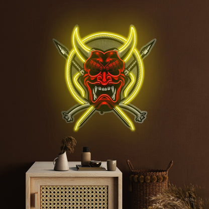Rope And Samurai Weapons Led Neon Sign Light Custom Led Signs - Shineneon