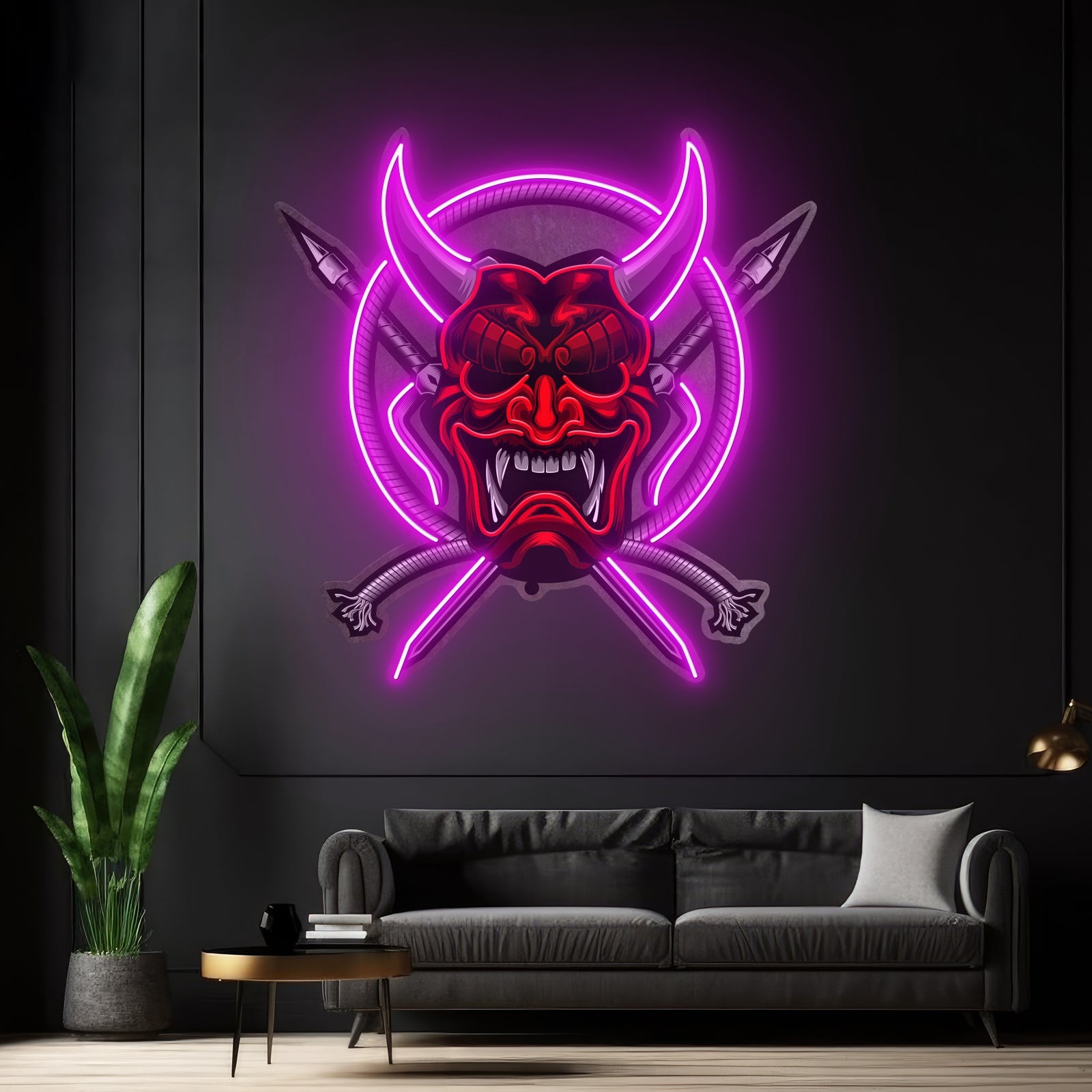 Rope And Samurai Weapons Led Neon Sign Light Custom Led Signs - Shineneon