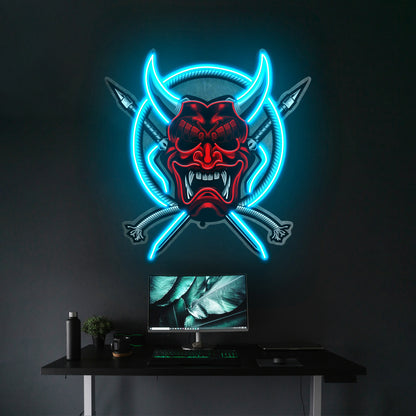 Rope And Samurai Weapons Led Neon Sign Light Custom Led Signs