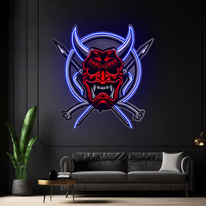 Rope And Samurai Weapons Led Neon Sign Light Custom Led Signs