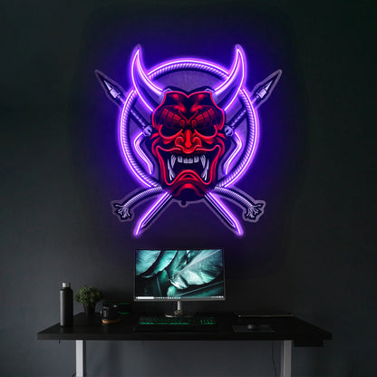 Rope And Samurai Weapons Led Neon Sign Light Custom Led Signs