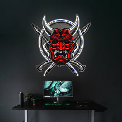 Rope And Samurai Weapons Led Neon Sign Light Custom Led Signs