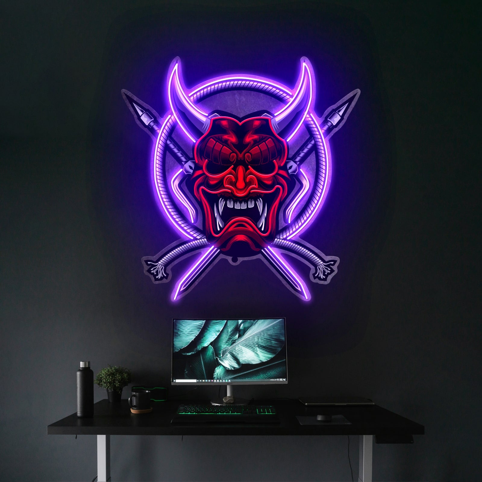 Rose And Skull Led Neon Sign Light Custom Led Signs - Shineneon