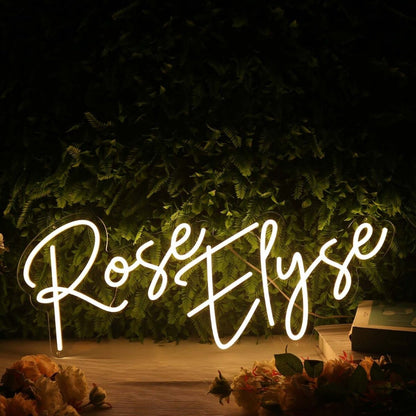 Rose Elyse Yellow Led Neon Sign - Shineneon