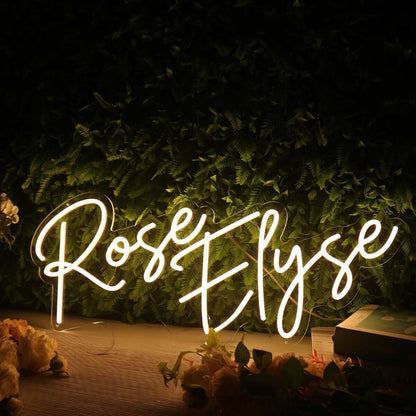 Rose Elyse Yellow Led Neon Sign - Shineneon
