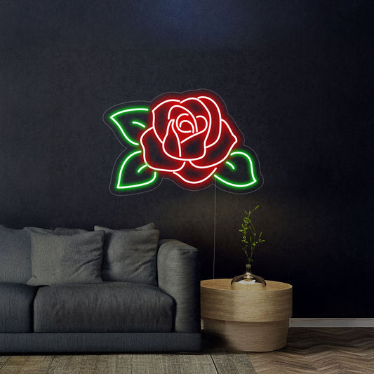 Rose Flower Neon Sign