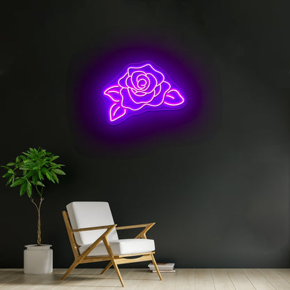 Rose Flower Neon Sign Aesthetic Rose Neon Sign - Shineneon