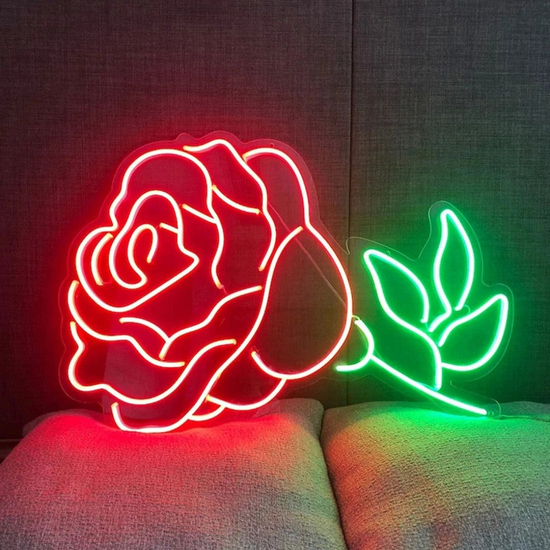 Rose Led Sign Business Neon Sign Wall Decor