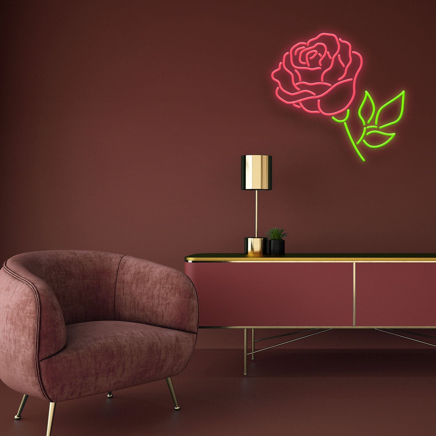 Rose Neon Light Neon Led Sign Neon Light | Shineneon