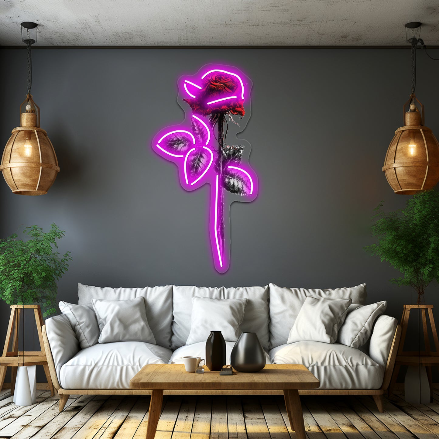 Rose Wall Artwork Neon Signs