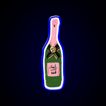 Rose Wine Cocktail Bar Decor Led Neon Sign Rgb Color - Shineneon