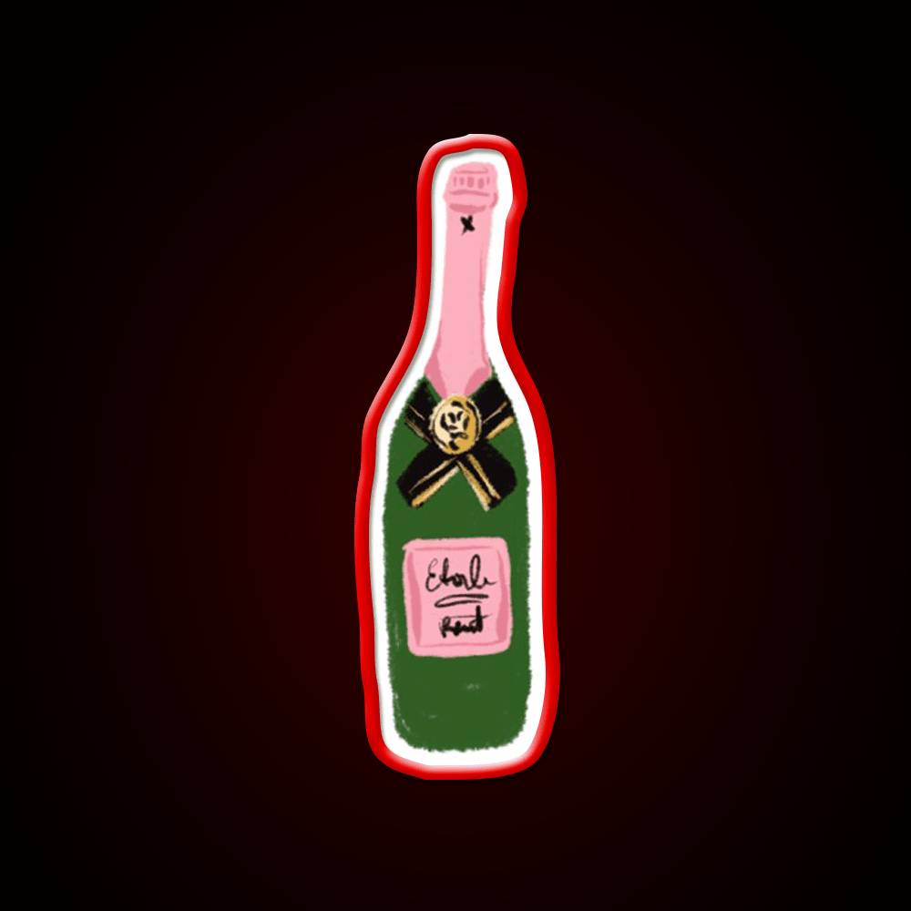 Rose Wine Cocktail Bar Decor Led Neon Sign Rgb Color - Shineneon