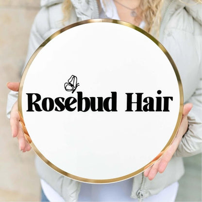 Rosebud Hair Acrylic Business Logo Sign - Shineneon