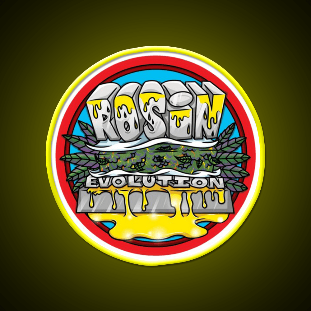 Rosin Hemp Inspired Green Leaf Led Neon Sign Rgb Color - Shineneon