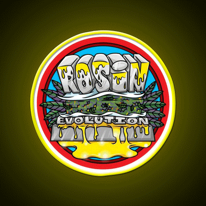 Rosin Hemp Inspired Green Leaf Led Neon Sign Rgb Color - Custom LED neon sign front view