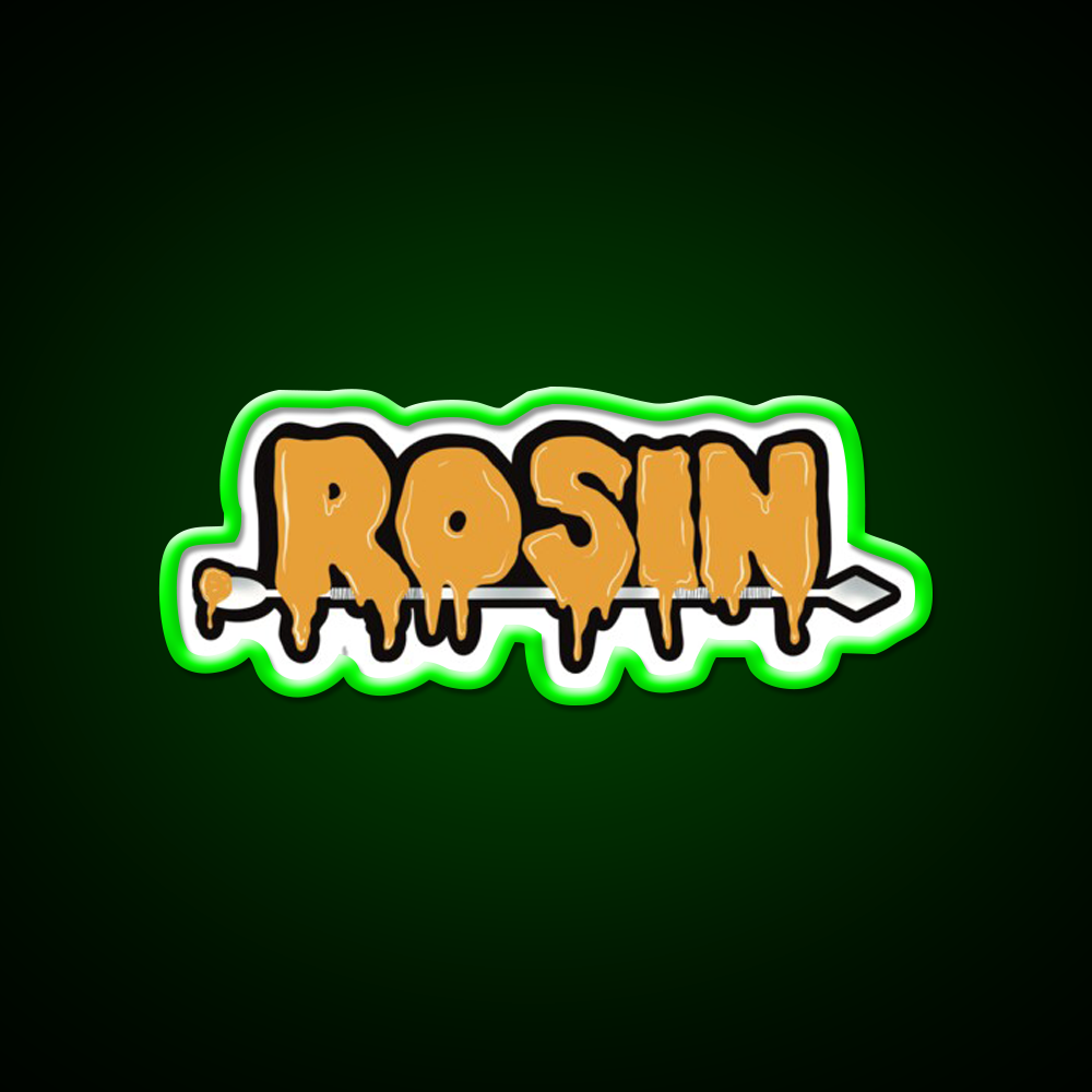 Rosin Thc Concentrates Dabs Wax Hemp Inspired Green Leaf Led Neon Sign Rgb Color - LED neon sign view 8
