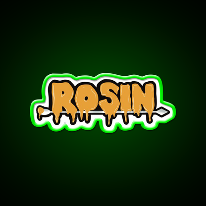 Rosin Thc Concentrates Dabs Wax Hemp Inspired Green Leaf Led Neon Sign Rgb Color - LED neon sign view 8