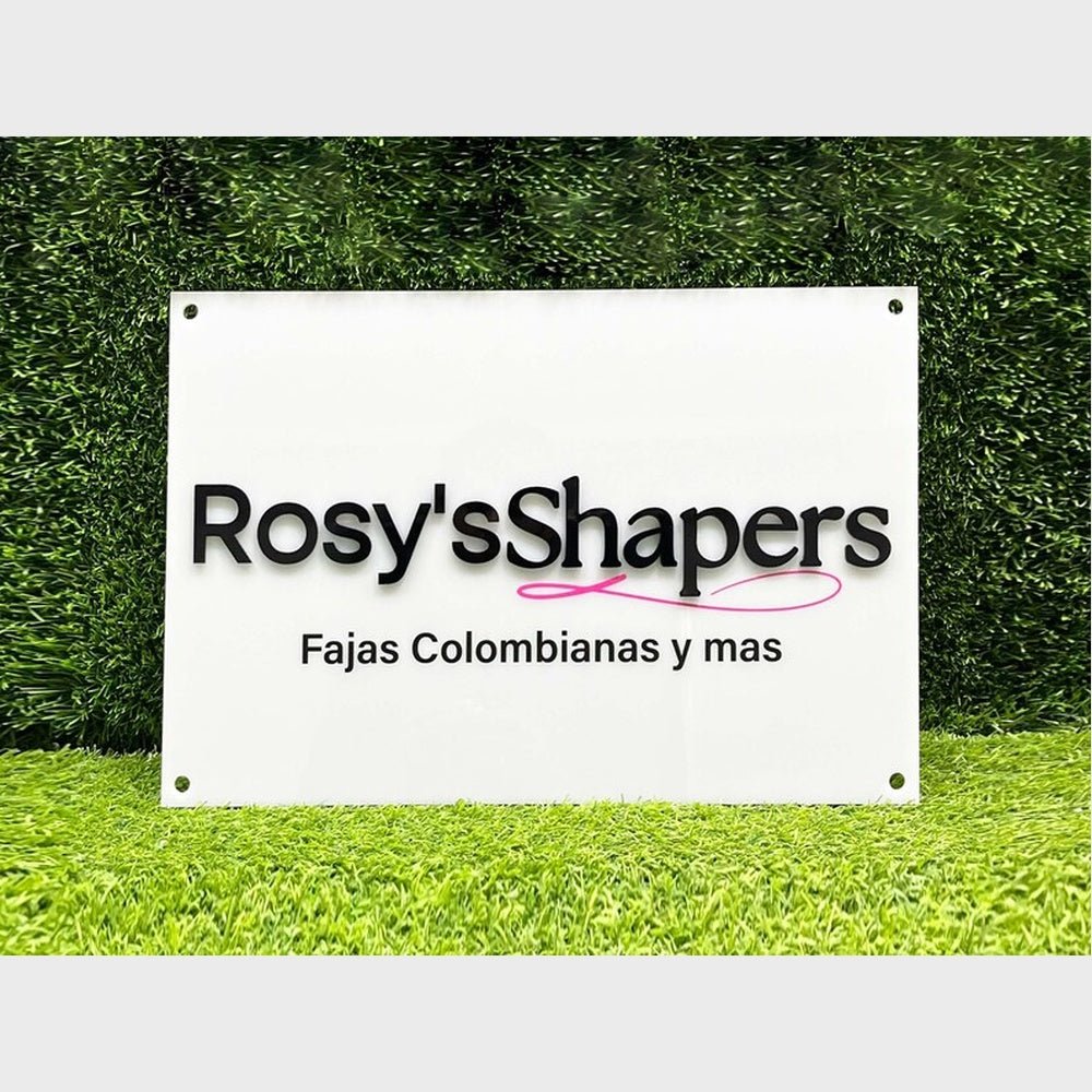 Rosys Shaper Fajas Studio Acrylic Business Logo Sign - Shineneon