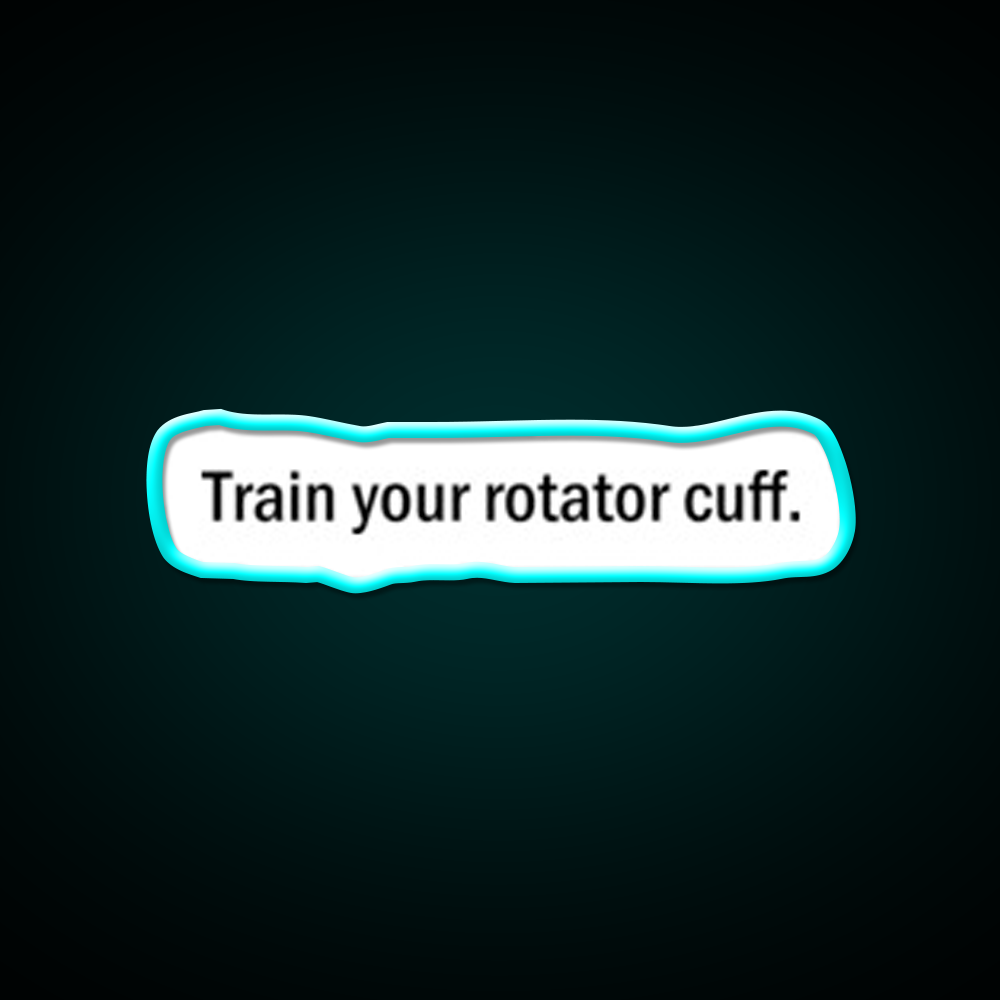 Rotator Cuff Gym Fitness Led Neon Sign Rgb Color