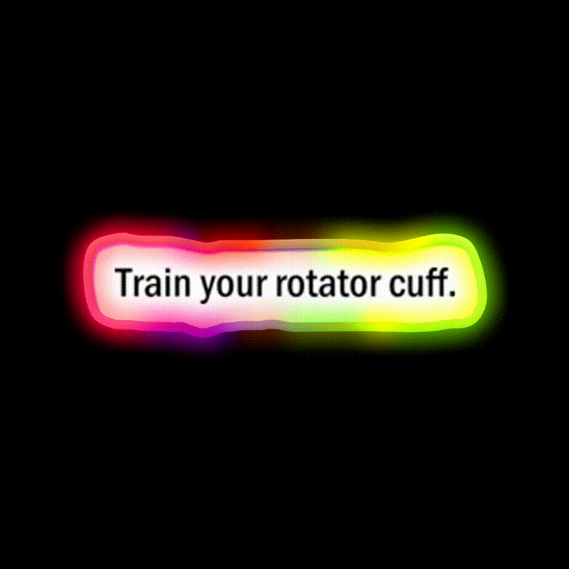 Rotator Cuff Gym Fitness Led Neon Sign Rgb Color