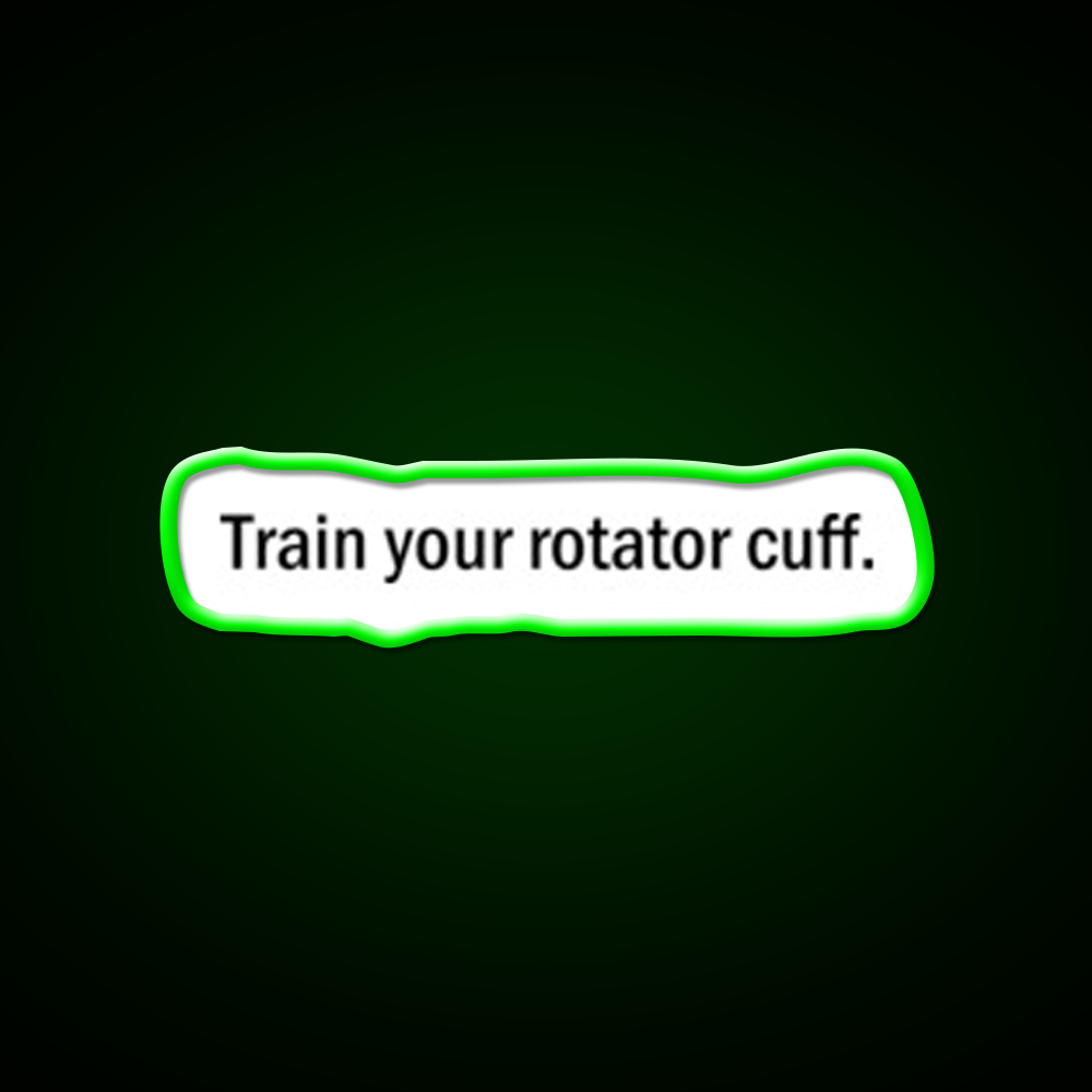 Rotator Cuff Gym Fitness Led Neon Sign Rgb Color