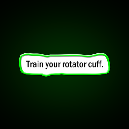 Rotator Cuff Gym Fitness Led Neon Sign Rgb Color