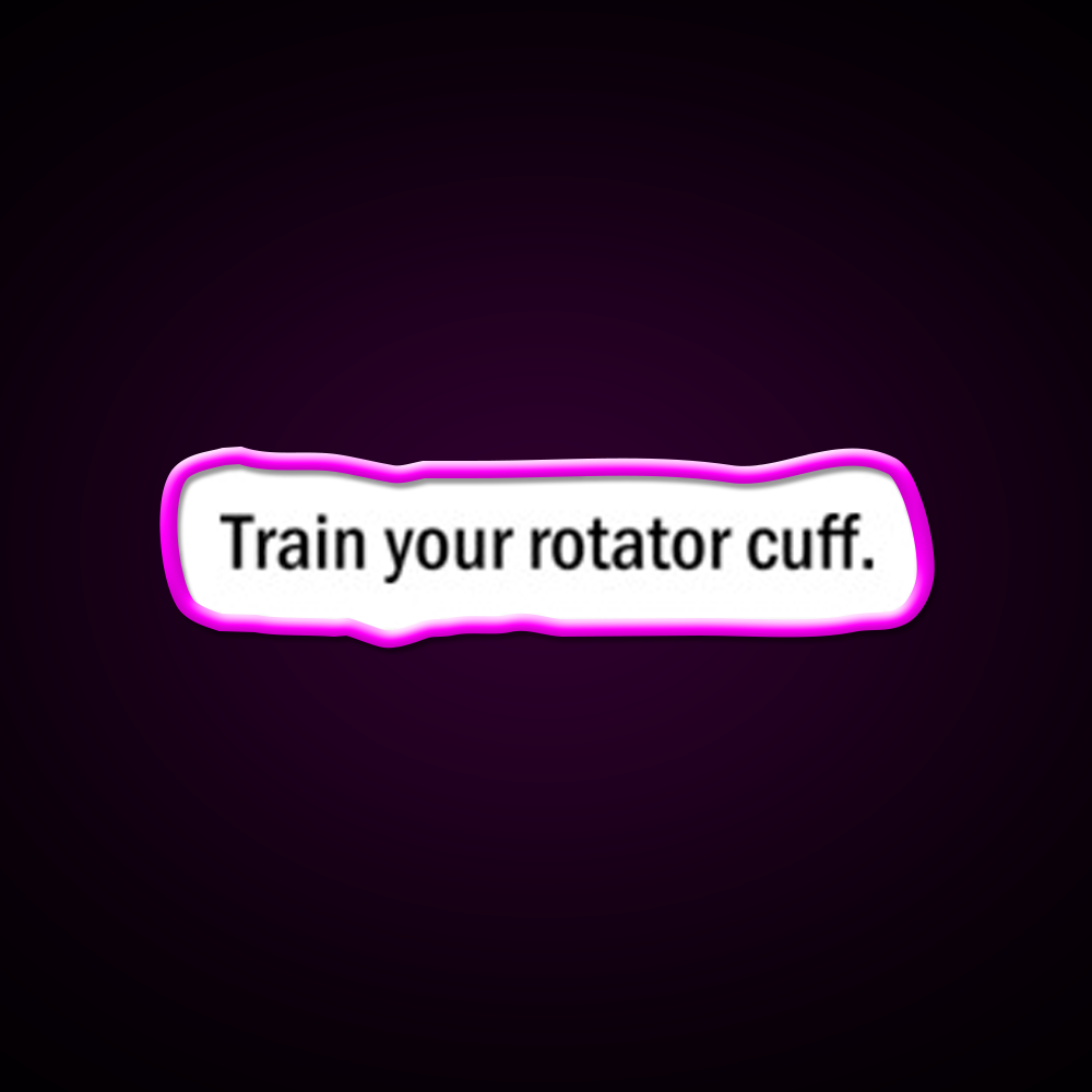 Rotator Cuff Gym Fitness Led Neon Sign Rgb Color