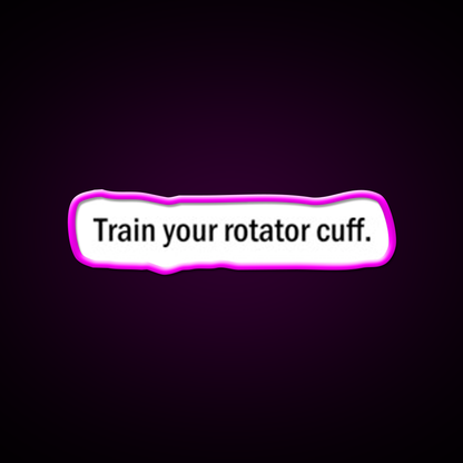 Rotator Cuff Gym Fitness Led Neon Sign Rgb Color